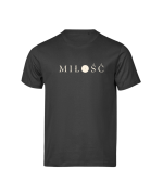 TSHIRT chrześcijański - MIŁOŚĆ przód czarny