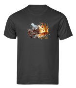 Tshirt Czarny Korona godność chrześcijański