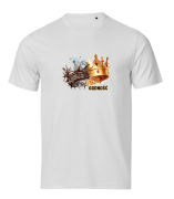 Korona Godność biały tshirt chrześcijański
