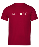 TSHIRT chrześcijański - MIŁOŚĆ czerwony