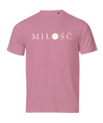TSHIRT chrześcijański - MIŁOŚĆ różowy