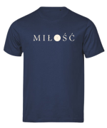 TSHIRT chrześcijański - MIŁOŚĆ granatowy