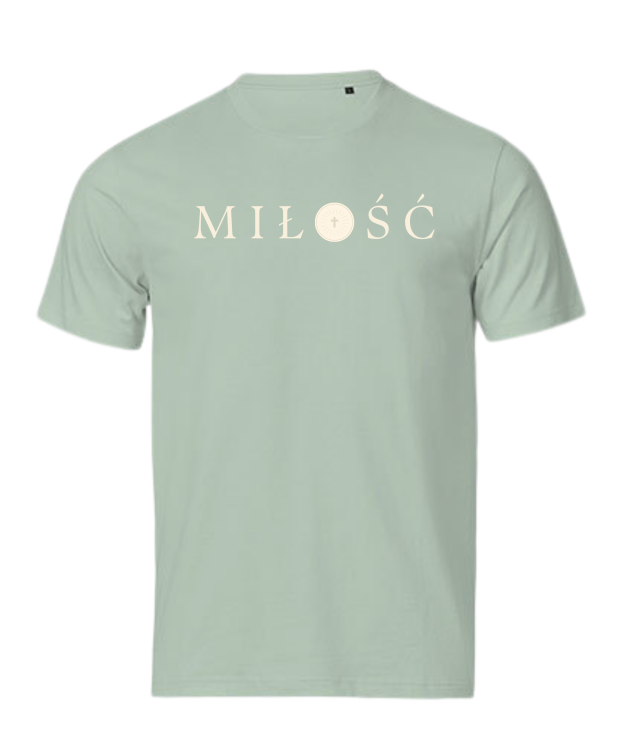 TSHIRT chrześcijański - MIŁOŚĆ miętowy