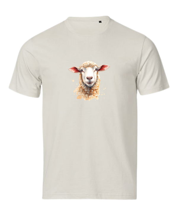Tshirt Owca Jezusa, psalm23, ecru