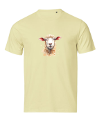 Tshirt Owca Jezusa, psalm23, żółty pastelowy słoneczny