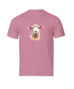 Tshirt Owca Jezusa, psalm23, różowy