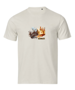 Korona Godność ecru tshirt chrześcijański