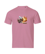 Korona Godność różowy tshirt chrześcijański