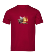 Korona Godność czerwony tshirt chrześcijański