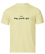 Droga Prawda Życie - chrześcijański tshirt - żółty pastelowy