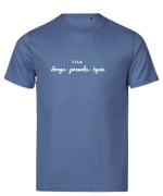 Droga Prawda Życie - chrześcijański tshirt - niebieski