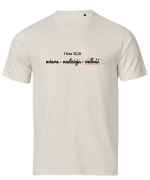 Wiara Nadzieja Miłość - tshirt chrześcijański kolorowy - ecru