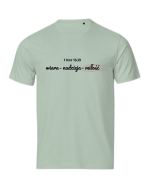 Wiara Nadzieja Miłość - tshirt chrześcijański kolorowy - miętowy