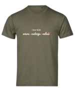 Wiara Nadzieja Miłość - tshirt chrześcijański kolorowy - khaki