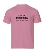 Uczeń Mistrza Jezusa Chrystusa - tshirt powołanego do głoszenia Ewangelii - różowy