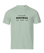 Uczeń Mistrza Jezusa Chrystusa - tshirt powołanego do głoszenia Ewangelii - miętowy