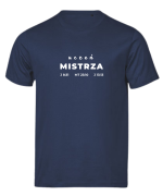 Uczeń Mistrza Jezusa Chrystusa - tshirt powołanego do głoszenia Ewangelii - granatowy